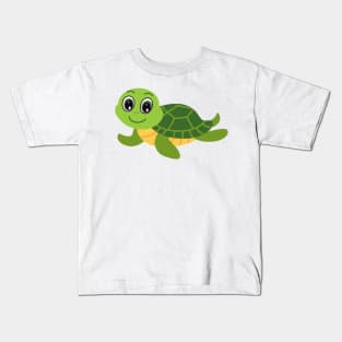 Green Turtle Kids T-Shirt